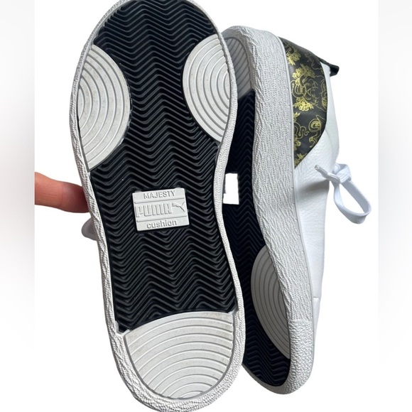 Puma Ralph Sampson Lo Top White Sneakers Cats Sz Mens 6.5 Womens 8 Narrow 38.5 - Picture 3 of 15